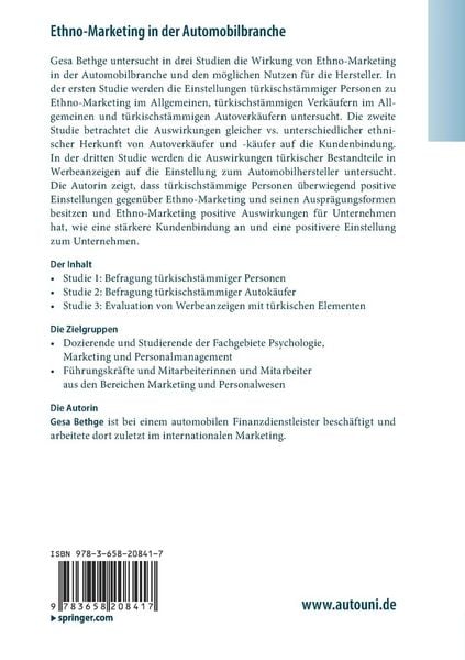 Produktbild: Ethno-Marketing in der Automobilbranche