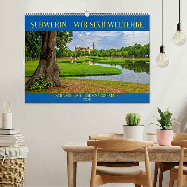 Produktbild: Schwerin - Wir sind Welterbe (Wandkalender 2026 DIN A2 quer), CALVENDO Monatskalender