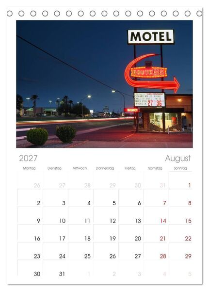 Produktbild: Tischplaner 2027 - Route 66 im S&uuml;dwesten (A5 Tischkalender zum Aufstellen) CALVENDO
