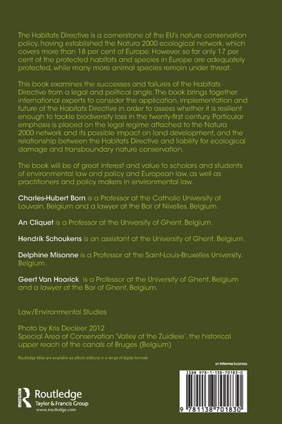 Produktbild: The Habitats Directive in its EU Environmental Law Context