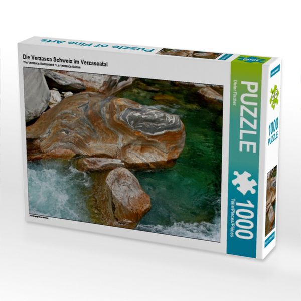 CALVENDO Puzzle Die Verzasca Schweiz im Verzascatal | 1000 Teile Lege-Größe 64x48cm Foto-Puzzle für glückliche Stunden