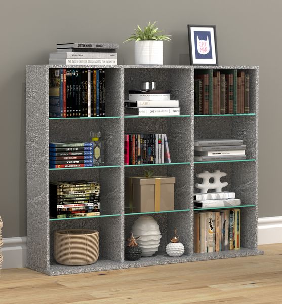 Produktbild: Holz CD DVD Standregal Bücherregal Regal Zilas L