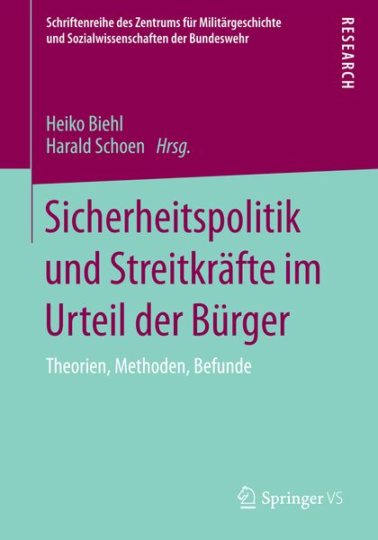 Produktbild: Sicherheitspolitik und Streitkr&auml;fte im Urteil der B&uuml;rger