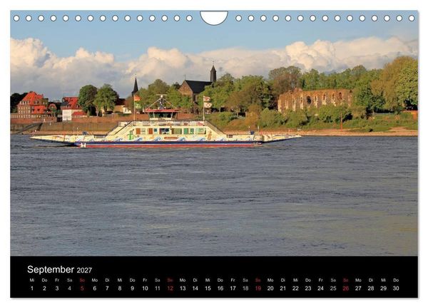Produktbild: Von Ufer zu Ufer, Wege &uuml;ber den Rhein in D&uuml;sseldorf (Wandkalender 2027 DIN A4 quer), CALVENDO Monatskalender