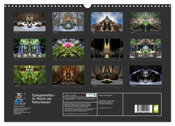 Produktbild: Spiegelwelten - Im Reich der Naturwesen (Wandkalender 2026 DIN A3 quer), CALVENDO Monatskalender