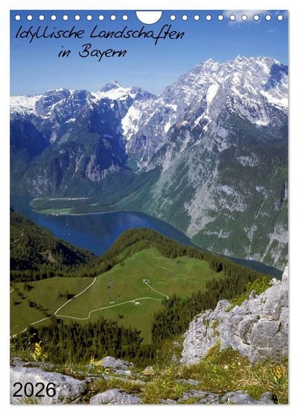 Produktbild: Idyllische Landschaften in Bayern (Wandkalender 2026 DIN A4 hoch), CALVENDO Monatskalender