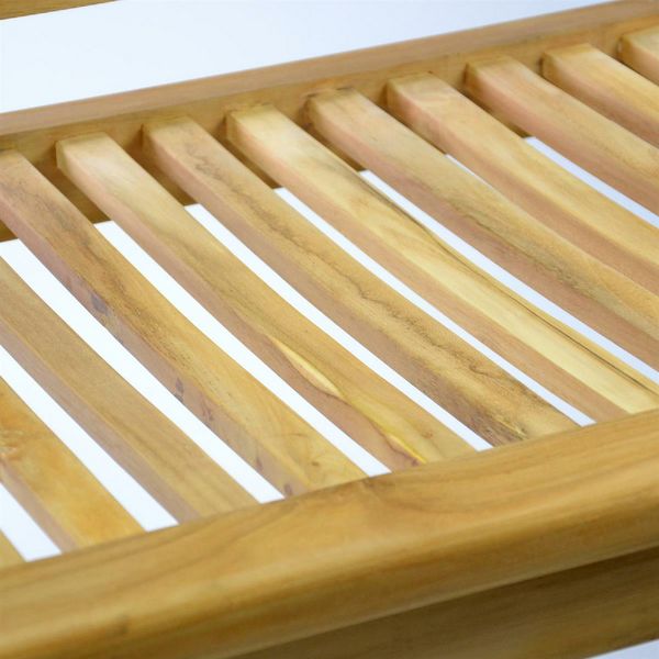 Produktbild: 4er Sitzbank Gartenbank Landhausstil Teak Holz