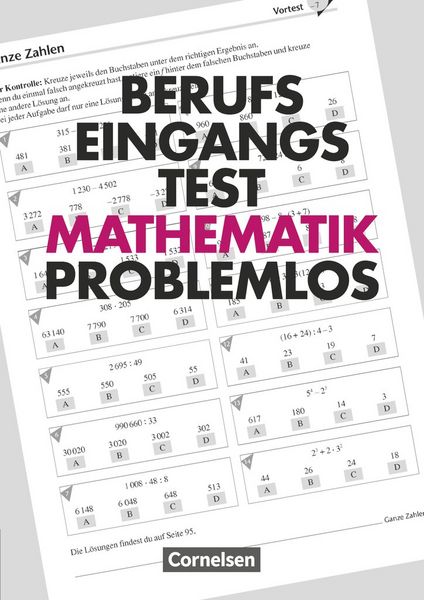 Produktbild: Berufseingangstest: Mathematik problemlos