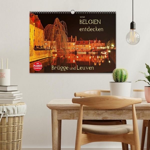 Produktbild: Belgien entdecken - Br&uuml;gge und Leuven (Wandkalender 2026 DIN A3 quer), CALVENDO Monatskalender