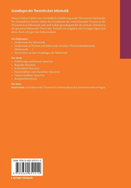 Produktbild: Grundlagen der Theoretischen Informatik