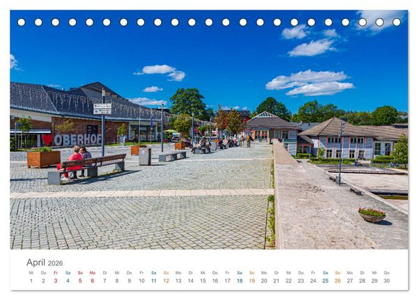 Produktbild: Rennsteig - Weitwanderweg (Tischkalender 2026 DIN A5 quer), CALVENDO Monatskalender