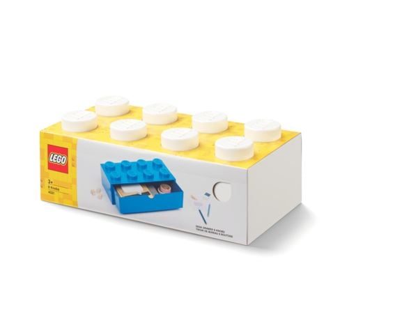 Produktbild: LEGO&reg; Schubladenelement 8 Noppen Wei&szlig;