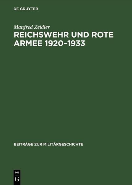 Produktbild: Reichswehr und Rote Armee 1920-1933