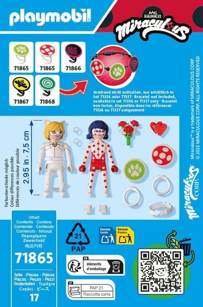 Produktbild: playmobil Ladybugs & Cat Noirs Hochzeitstraum Miraculous