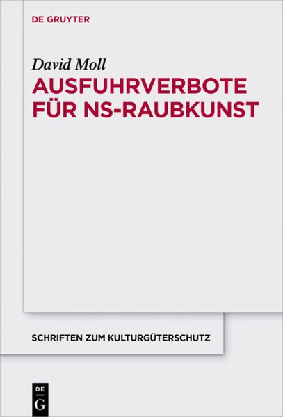 Produktbild: Ausfuhrverbote f&uuml;r NS-Raubkunst