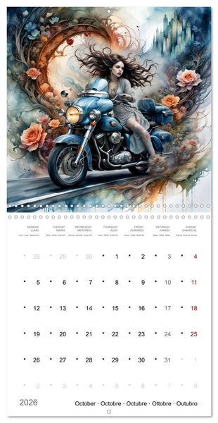 Produktbild: De la m&eacute;canique po&eacute;tique (Calendrier mural carr&eacute; 2026 30x30 cm) Calendrier double avec une page pour vos prises de notes