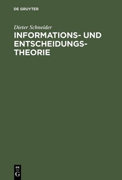 Produktbild: Informations- und Entscheidungstheorie