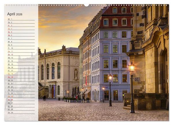 Produktbild: Wundersch&ouml;nes Dresden (Wandkalender 2026 DIN A2 quer), CALVENDO Monatskalender