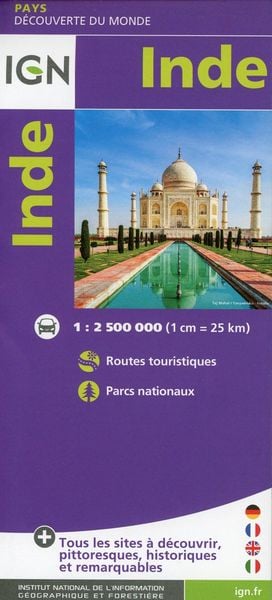 Produktbild: Inde / Indien 1:2 500 000