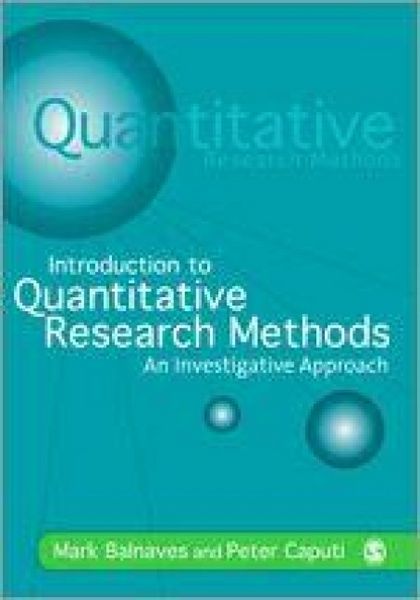 Produktbild: Introduction to Quantitative Research Methods