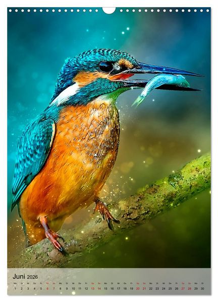 Produktbild: Schillernder Eisvogel (Wandkalender 2026 DIN A3 hoch), CALVENDO Monatskalender
