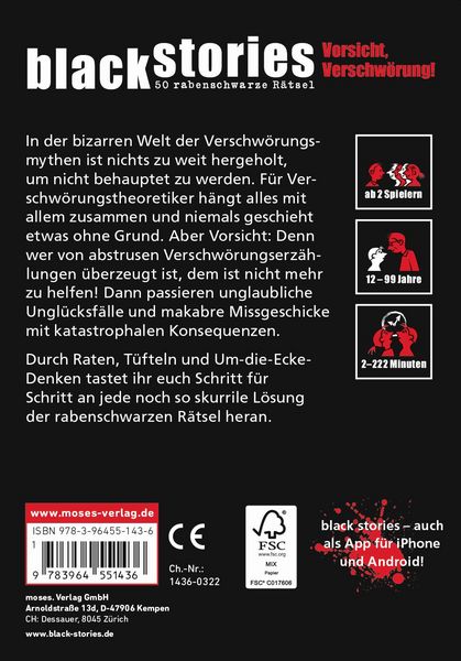 Produktbild: black stories Vorsicht, Verschw&ouml;rung!