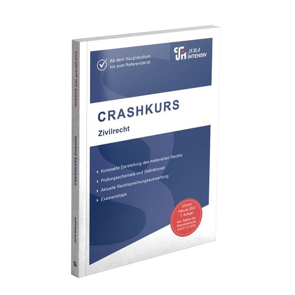 Crashkurs Zivilrecht, Taschenbuch von Oliver Soltner, Jura-Intensiv Verlag, 978-3-96712-203-9