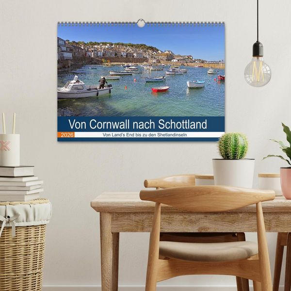Produktbild: Von Cornwall nach Schottland (Wandkalender 2026 DIN A3 quer), CALVENDO Monatskalender
