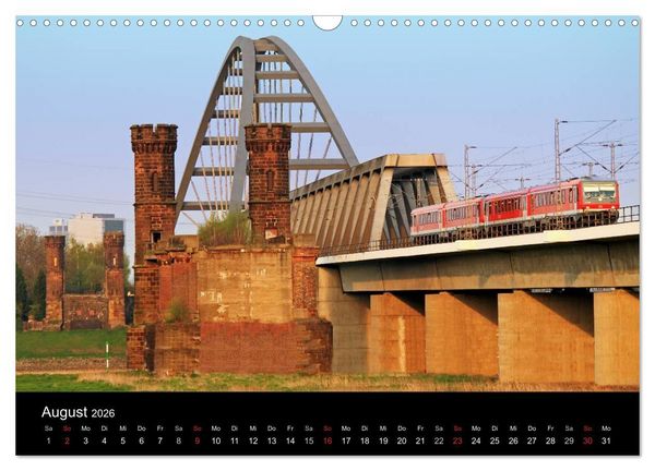 Produktbild: Von Ufer zu Ufer, Wege &uuml;ber den Rhein in D&uuml;sseldorf (Wandkalender 2026 DIN A3 quer), CALVENDO Monatskalender