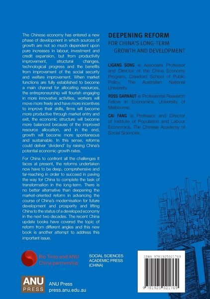 Produktbild: Deepening Reform for China's Long-term Growth and Development
