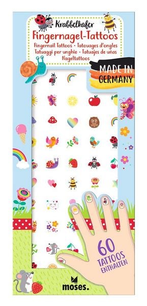 Produktbild: Krabbelk&auml;fer Fingernagel-Tattoos