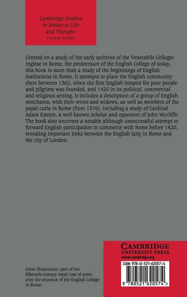 Produktbild: The English in Rome, 1362-1420