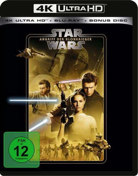 Produktbild: Star Wars Episode 2 - Angriff der Klonkrieger (4K Ultra HD) (+ Blu-ray 2D) (+ Bonus-Blu-ray)