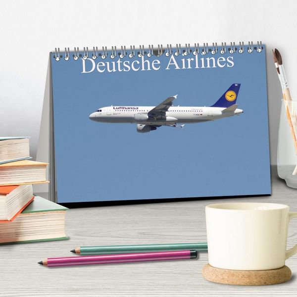 Produktbild: Deutsche Airlines (Tischkalender 2027 DIN A5 quer), CALVENDO Monatskalender