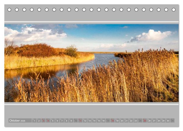 Produktbild: Ostfriesland - Deichspaziergang (Tischkalender 2026 DIN A5 quer), CALVENDO Monatskalender