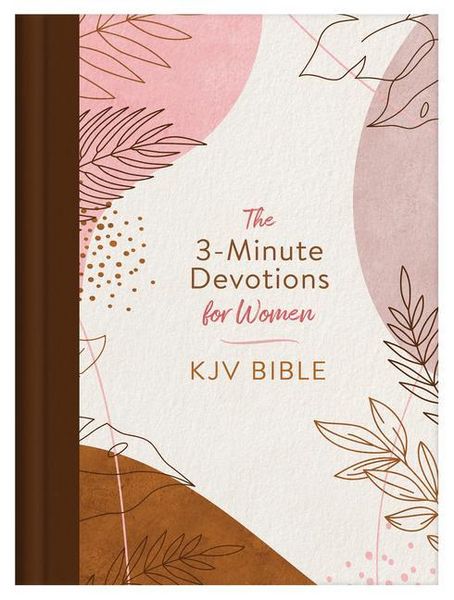 Produktbild: 3-Minute Devotions for Women KJV Bible [Rose & Copper Florets]