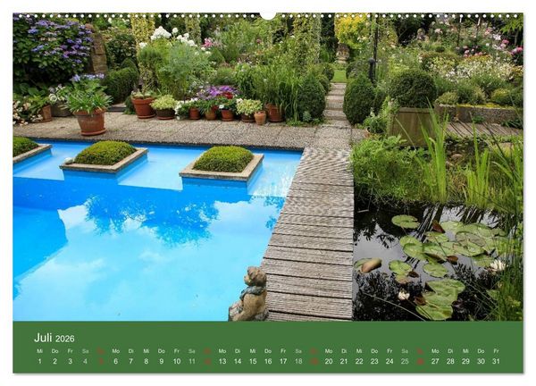 Produktbild: G&auml;rten in Westfalen &ouml;ffnen ihre Pforten (hochwertiger Premium Wandkalender 2026 DIN A2 quer), Kunstdruck in Hochglanz