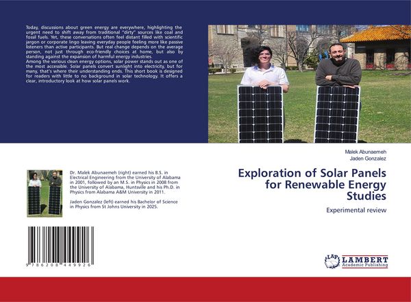 Produktbild: Exploration of Solar Panels for Renewable Energy Studies