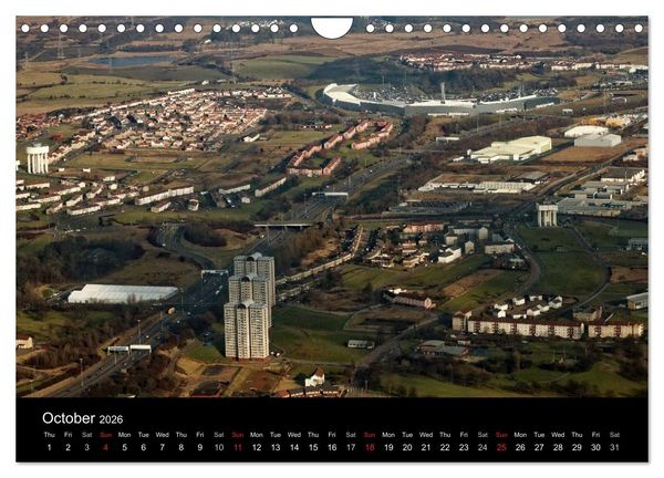 Produktbild: Glasgow from the Air (Wall Calendar 2026 DIN A4 landscape), CALVENDO 12 Month Wall Calendar