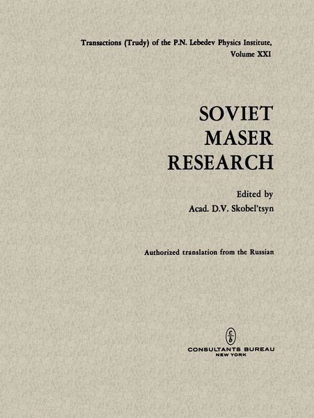 Produktbild: Soviet Maser Research