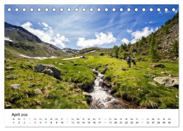 Produktbild: Almen im Ultental (Tischkalender 2026 DIN A5 quer), CALVENDO Monatskalender