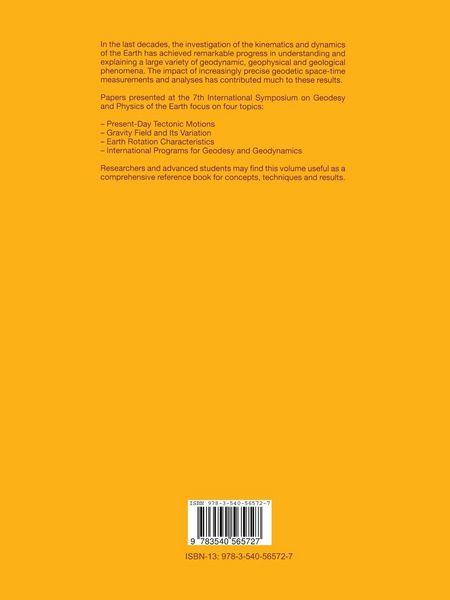 Produktbild: Geodesy and Physics of the Earth