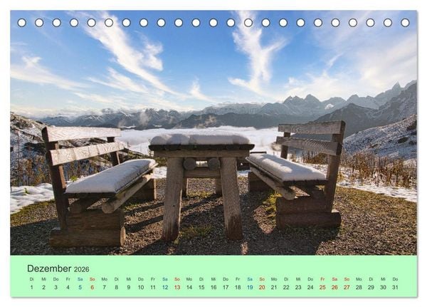 Produktbild: Zauber der Alpen (Tischkalender 2026 DIN A5 quer), CALVENDO Monatskalender