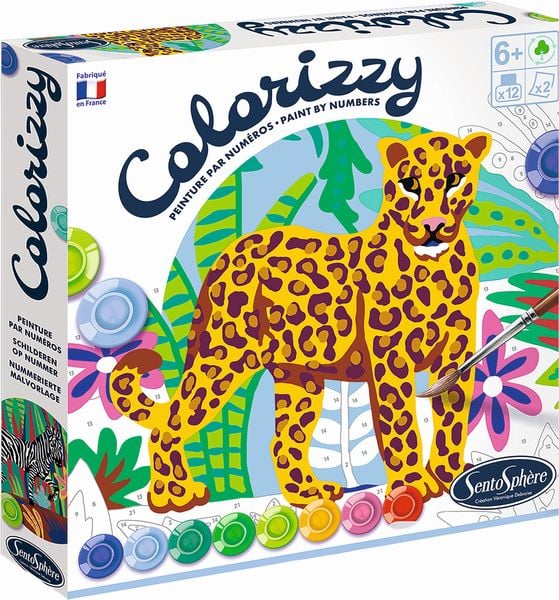 Colorizzy Malen nach Zahlen - Zebra und Leopard