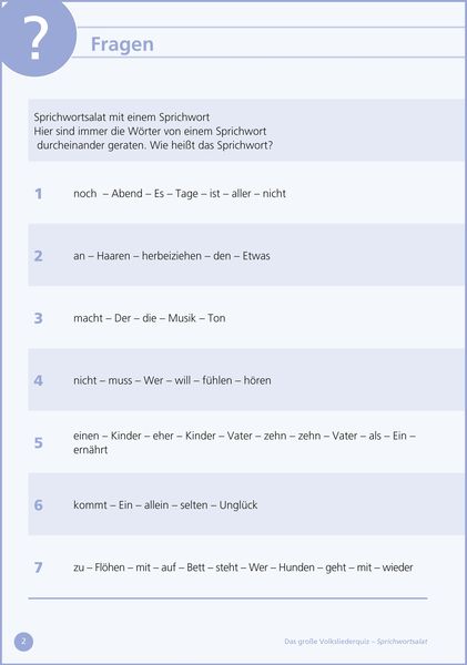 Produktbild: Sprichwortsalat