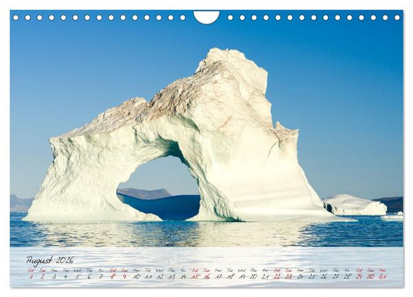 Produktbild: Greenland - Impressions of an Arctic Island (Wall Calendar 2026 DIN A4 landscape), CALVENDO 12 Month Wall Calendar