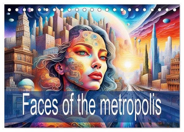 Produktbild: Faces of the metropolis (Desk Calendar 2026 DIN A5 landscape), CALVENDO 12 Month DeskCalendar