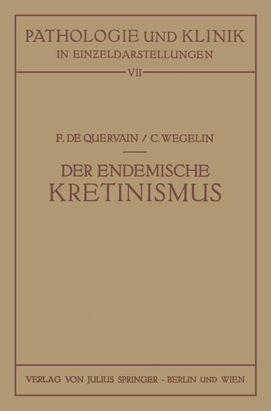 Produktbild: Der Endemische Kretinismus