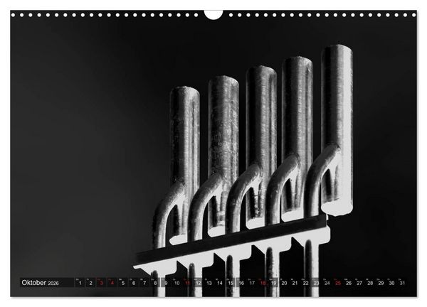 Produktbild: Struktur in Stahl (Wandkalender 2026 DIN A3 quer), CALVENDO Monatskalender