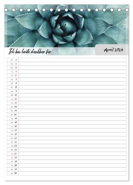 Produktbild: Ich bin dankbar - ein Jahr voller Yoga und Achtsamkeit - Yoga Kalender (Tischkalender 2026 DIN A5 hoch), CALVENDO Monatskalender